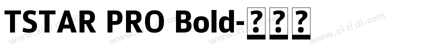 TSTAR PRO Bold字体转换